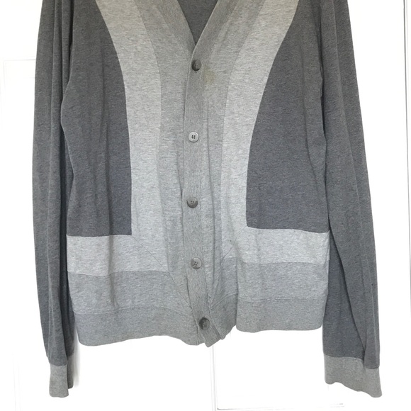 Charles & 1/2 Gray Button Down Cardigan Sweater - Picture 3 of 4